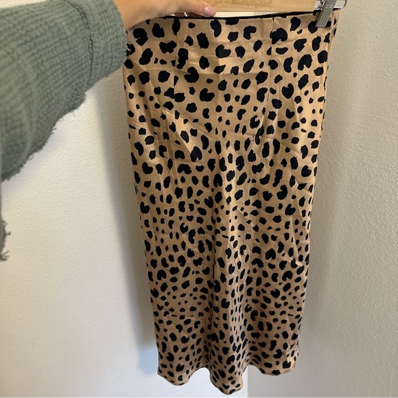 Realisation Naomi 100% Silk Skirt Midi Length Wild Things Animal Print Size S - Picture 5 of 8
